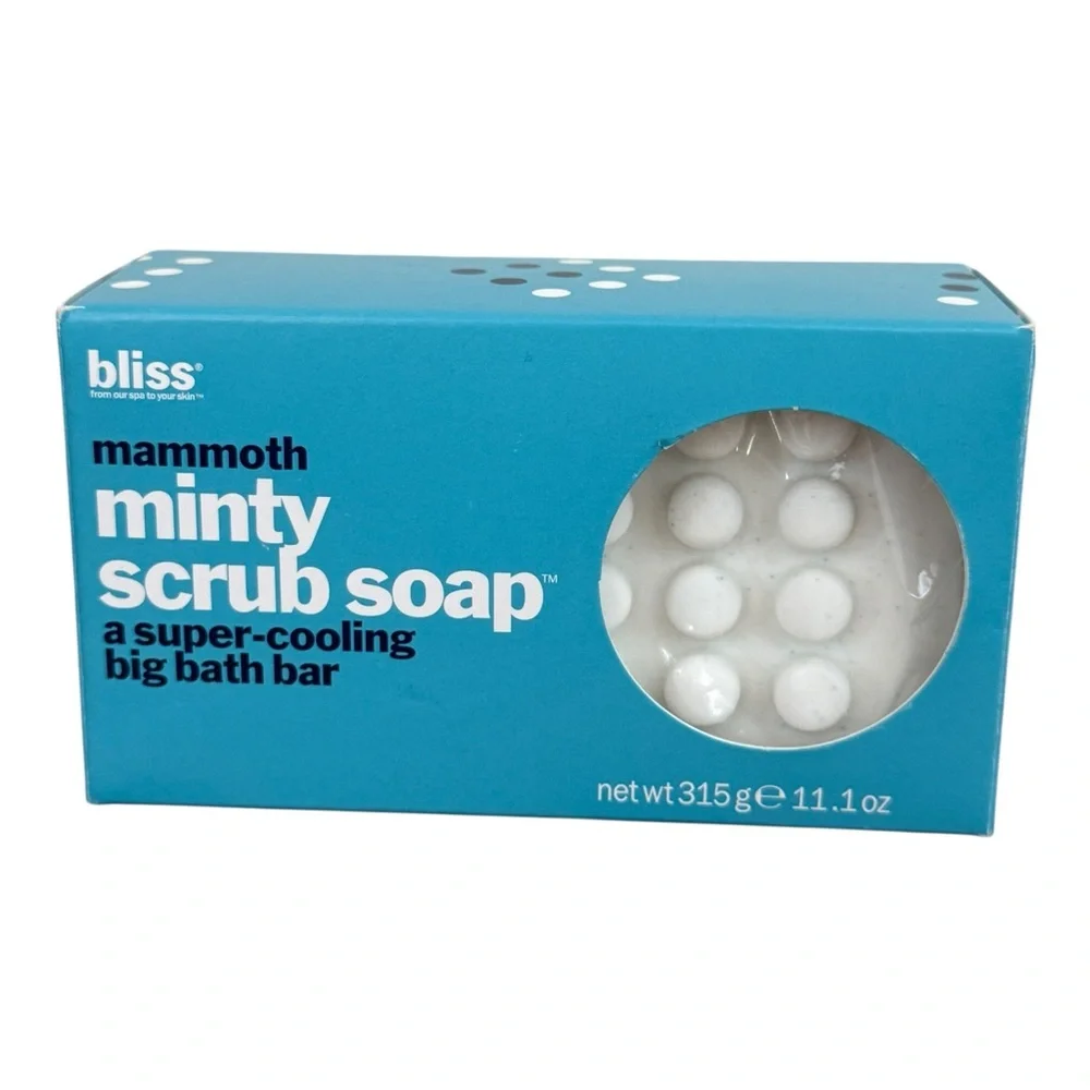Bliss Mammoth Minty Scrub Soap 11.1 oz Sealed